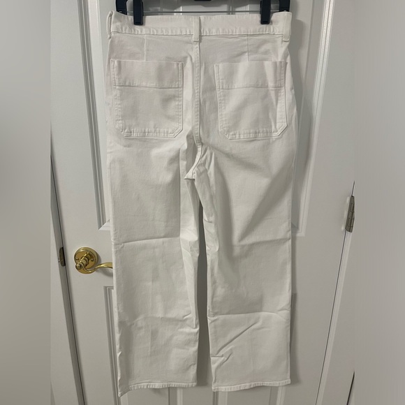 J. Crew Sailor Slim Wide Leg Jean in White - Picture 10 of 13